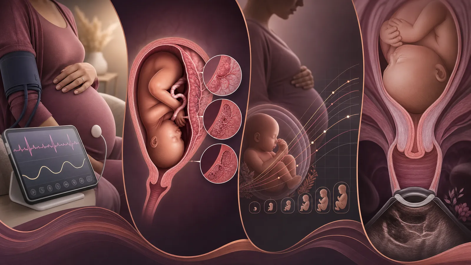 Conceptual visual atlas supporting this Preterm birth risk: cervix, history, symptoms, and prevention high-risk pregnancy guide